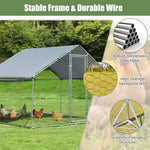  - Large Metal Chicken Coop with Waterproof and Sun - proof Cover - Outdoor Style Company