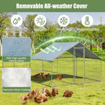  - Large Metal Chicken Coop with Waterproof and Sun - proof Cover - Outdoor Style Company