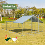  - Large Metal Chicken Coop with Waterproof and Sun - proof Cover - Outdoor Style Company