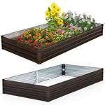  - Large Outdoor Metal Planter Box for Vegetable Fruit Herb Flower - Outdoor Style Company