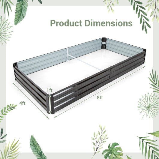  - Large Outdoor Metal Planter Box for Vegetable Fruit Herb Flower - Outdoor Style Company