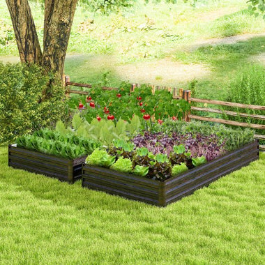  - Large Outdoor Metal Planter Box for Vegetable Fruit Herb Flower - Outdoor Style Company