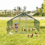  - Large Walk in Shade Cage Chicken Coop with Roof Cover - Outdoor Style Company