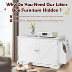  - Large Wooden Cat Litter Box Enclosure with the Storage Rack - Outdoor Style Company