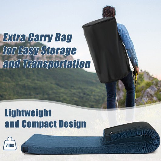  - Lightweight Portable Memory Camping Mattress with Carrying Bag - Outdoor Style Company