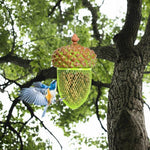  - Metal Acorn Wild Bird Feeder Outdoor Hanging Food Dispenser for Garden Yard - Outdoor Style Company