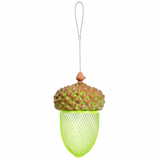  - Metal Acorn Wild Bird Feeder Outdoor Hanging Food Dispenser for Garden Yard - Outdoor Style Company