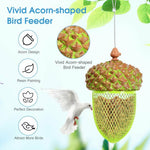  - Metal Acorn Wild Bird Feeder Outdoor Hanging Food Dispenser for Garden Yard - Outdoor Style Company