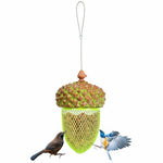  - Metal Acorn Wild Bird Feeder Outdoor Hanging Food Dispenser for Garden Yard - Outdoor Style Company