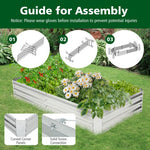  - Metal Galvanized Raised Garden Bed with Open - Ended Base - Outdoor Style Company