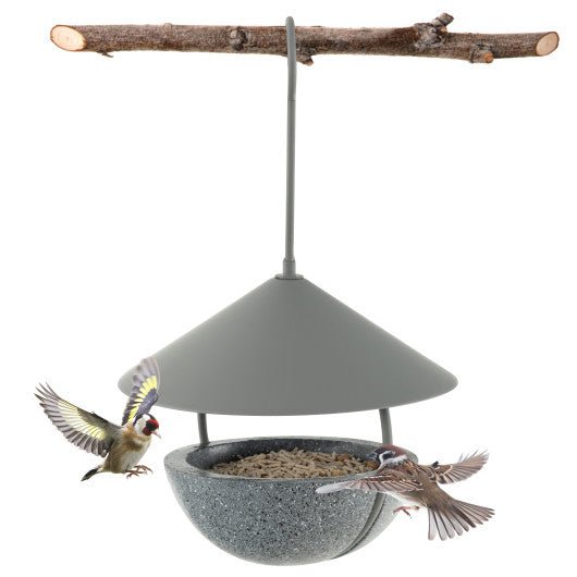  - Metal Hanging Bird Feeder and Bath with Weatherproof Dome - Outdoor Style Company