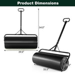  - Metal Lawn Roller with Detachable Gripping Handle - Outdoor Style Company