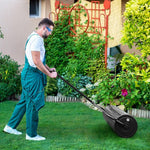  - Metal Lawn Roller with Detachable Gripping Handle - Outdoor Style Company