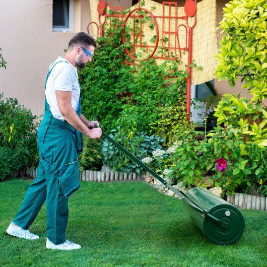  - Metal Lawn Roller with Detachable Gripping Handle - Outdoor Style Company