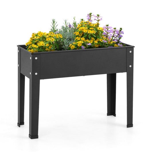  - Metal Raised Garden Bed with Legs and Drainage Hole for Vegetable Flower - Outdoor Style Company