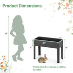  - Metal Raised Garden Bed with Legs and Drainage Hole for Vegetable Flower - Outdoor Style Company