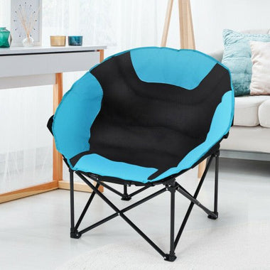  - Moon Saucer Steel Camping Chair Folding Padded Seat - Outdoor Style Company