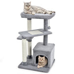  - Multi - layer Cat Tree with Perch and Hanging Ball - Outdoor Style Company