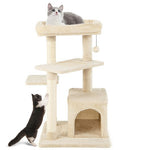  - Multi - layer Cat Tree with Perch and Hanging Ball - Outdoor Style Company