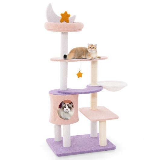  - Multi - level Cat Tower with Sisal Covered Scratching Posts - Outdoor Style Company