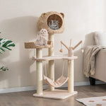  - Multi - Level Cat Tree with Condo Hammock and Rotatable Hanging Balls - Outdoor Style Company