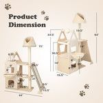  - Multi - Level Cat Tree with Sisal Scratching Post - Outdoor Style Company