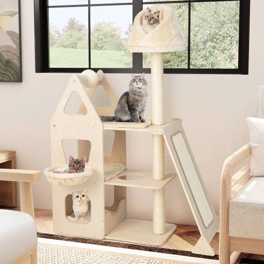  - Multi - Level Cat Tree with Sisal Scratching Post - Outdoor Style Company