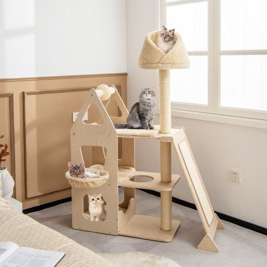  - Multi - Level Cat Tree with Sisal Scratching Post - Outdoor Style Company