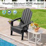  - Foldable Weather Resistant Patio Chair with Built - in Cup Holder - Outdoor Style Company