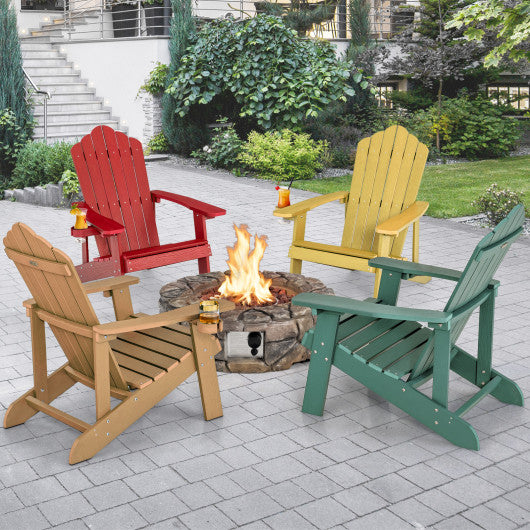  - Weather Resistant HIPS Outdoor Adirondack Chair with Cup Holder - Outdoor Style Company