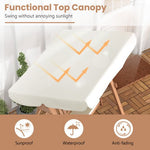  - Outdoor 2 - Seat Swing Bench w/ith A Frame and Sturdy Metal Hanging Chainsx - Outdoor Style Company