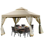  - Outdoor 2 - Tier 10 Feet x 10 Feet Screw - free Structure Shelter Gazebo Canopy - Outdoor Style Company