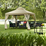  - Outdoor 2 - Tier 10 Feet x 10 Feet Screw - free Structure Shelter Gazebo Canopy - Outdoor Style Company