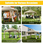  - Outdoor 2 - Tier 10 Feet x 10 Feet Screw - free Structure Shelter Gazebo Canopy - Outdoor Style Company