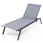  - Outdoor Adjustable Chaise Lounge Chair with Lay Flat Position and Quick - Drying Fabric - Outdoor Style Company