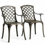  - Outdoor Aluminum Dining Set of 2 Patio Bistro Chairs - Outdoor Style Company