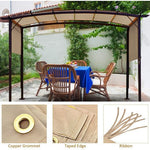  - Outdoor Canopy Shade Cover with Copper Grommets & 4 Straps - Outdoor Style Company