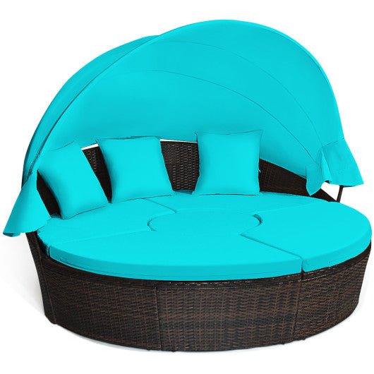  - Outdoor Daybed with Retractable Canopy - Outdoor Style Company