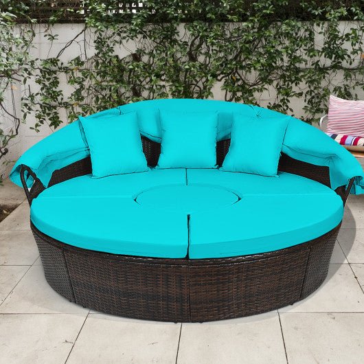  - Outdoor Daybed with Retractable Canopy - Outdoor Style Company