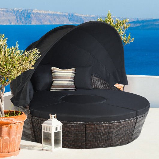  - Outdoor Daybed with Retractable Canopy - Outdoor Style Company