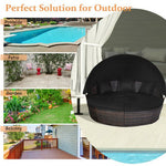  - Outdoor Daybed with Retractable Canopy - Outdoor Style Company