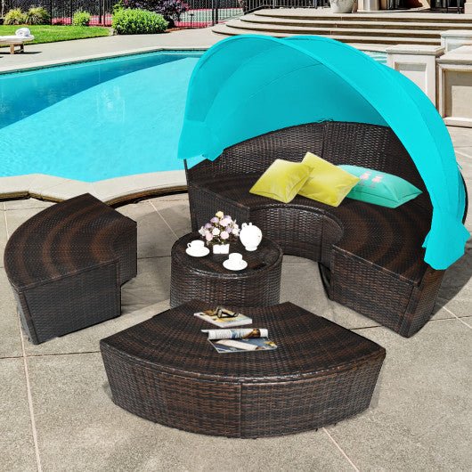  - Outdoor Daybed with Retractable Canopy - Outdoor Style Company