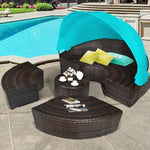  - Outdoor Daybed with Retractable Canopy - Outdoor Style Company