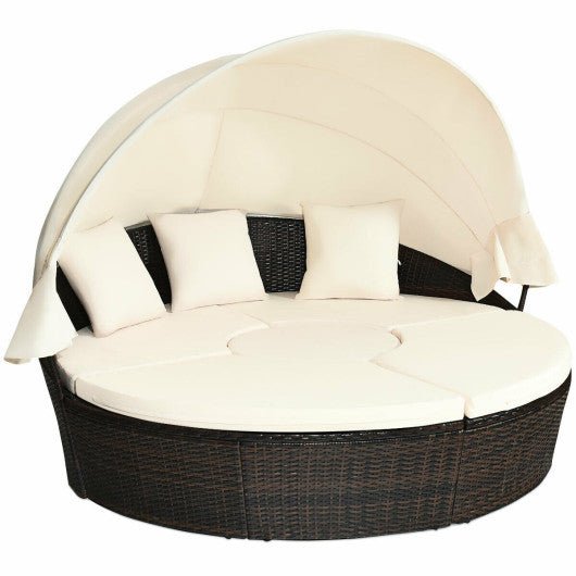  - Outdoor Daybed with Retractable Canopy - Outdoor Style Company