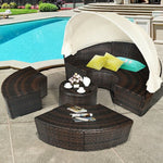  - Outdoor Daybed with Retractable Canopy - Outdoor Style Company