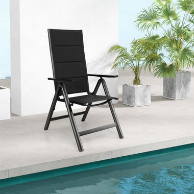  - Outdoor Dining Chair with Soft Padded Seat and 7 - Position Adjustable Backrest - Outdoor Style Company