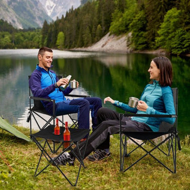  - Outdoor Folding Camping Chairs and Table Set with Carrying Bag - Outdoor Style Company