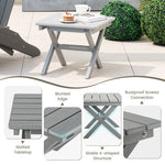  - Outdoor Folding Side Table Foldable Weather - Resistant HDPE Adirondack Table - Outdoor Style Company