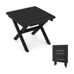  - Outdoor Folding Side Table Foldable Weather - Resistant HDPE Adirondack Table - Outdoor Style Company