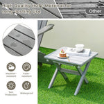  - Outdoor Folding Side Table Foldable Weather - Resistant HDPE Adirondack Table - Outdoor Style Company